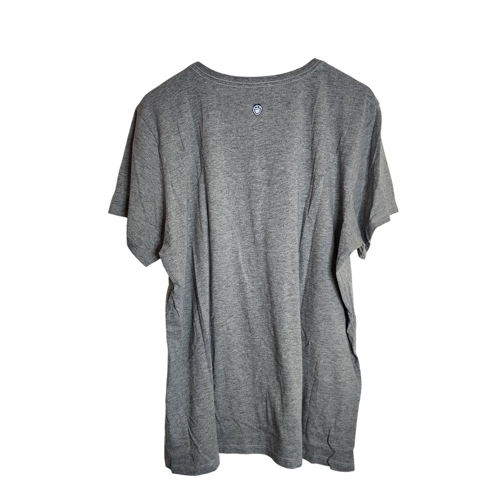 Life is Good T-Shirt Womens XXL Gray Game On Football Dog Vintage Crusher Tee - Picture 2 of 5